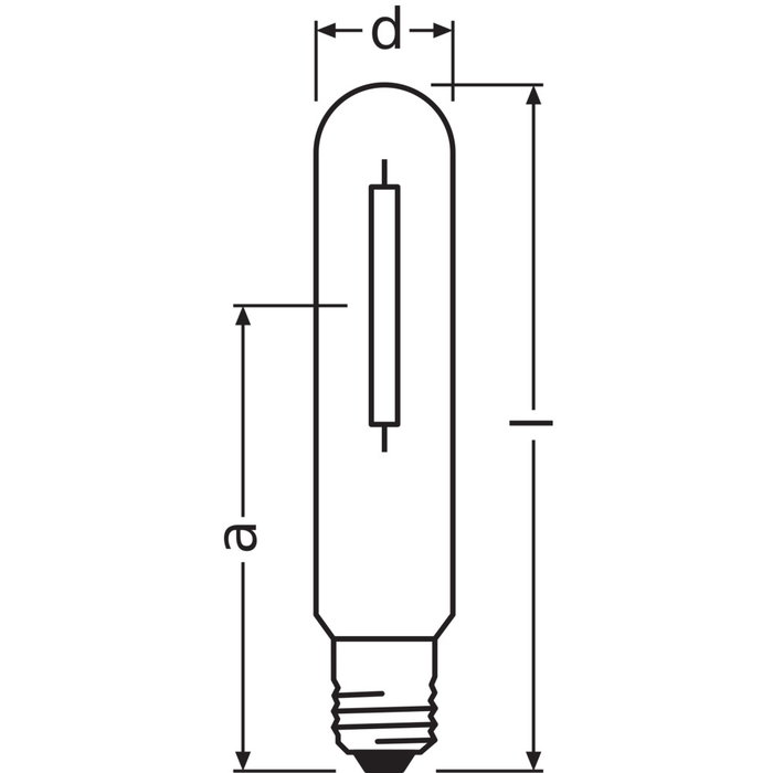 Ledvance Bombilla de vapor de sodio E40 100 W 10300 lm 2000 K Regulable