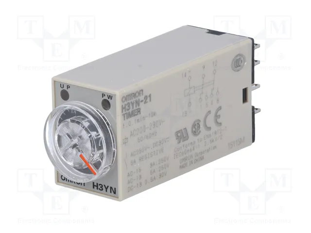 OMRON H3YN-21 Relé de tiempo 200-230VAC DPDT