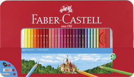 Lapices De Colores Faber-Castell Estuche De Metal De 60