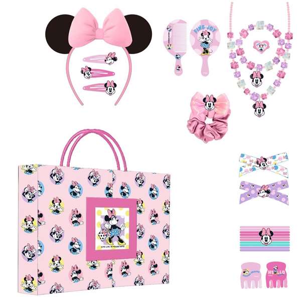 Cerdá Set de Belleza Caja Minnie para Niñas, Estuche de Maquillaje Infantil de 34 x 24.5 x 4 cm - Rosa