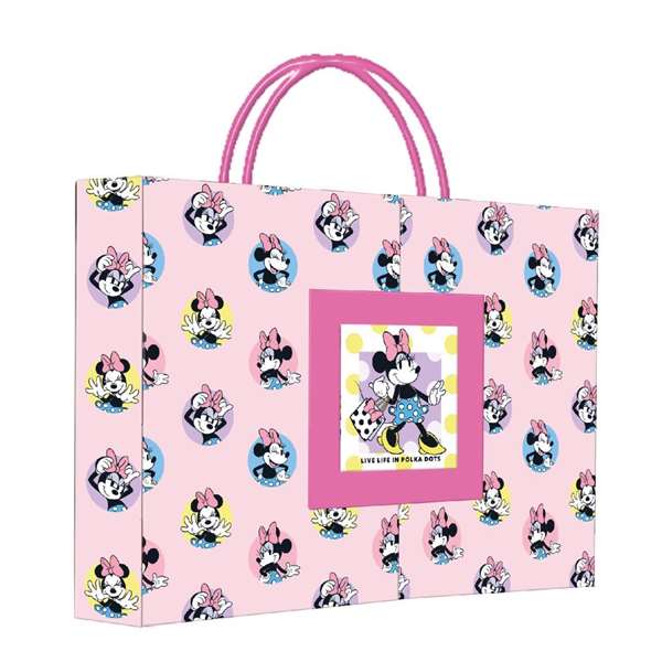 Cerdá Set de Belleza Caja Minnie para Niñas, Estuche de Maquillaje Infantil de 34 x 24.5 x 4 cm - Rosa