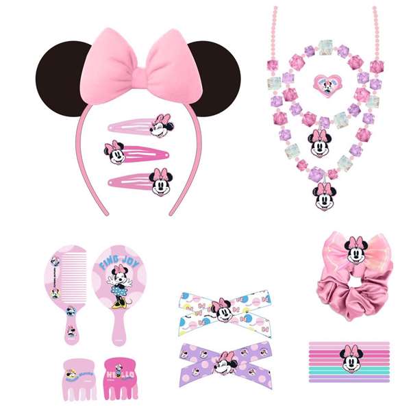 Cerdá Set de Belleza Caja Minnie para Niñas, Estuche de Maquillaje Infantil de 34 x 24.5 x 4 cm - Rosa