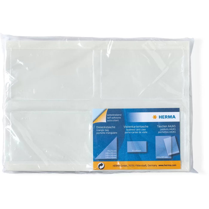 HERMA 1422 Fundas para tarjetas de visita, 100 unidades HERMA 1422 Fundas para tarjetas de visita, 100 unidades