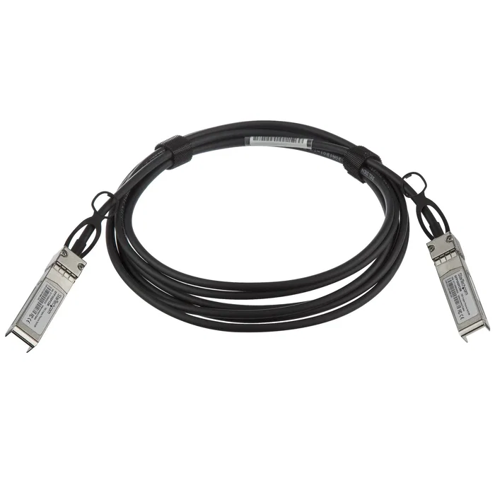 StarTech.com Cable SFP10GPC3M SFP+ DAC Twinax Pasivo - 10 GbE, 10 Gbps, 3m, Conectores Macho, Negro, Compatible con MSA, Plug and Play
