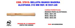 BELLOTA Mango para Alcotana de Madera 310 mm