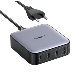 UGREEN Nexode Cargador de Escritorio 100W con 3 USB-C y 1 USB-A, Gris
