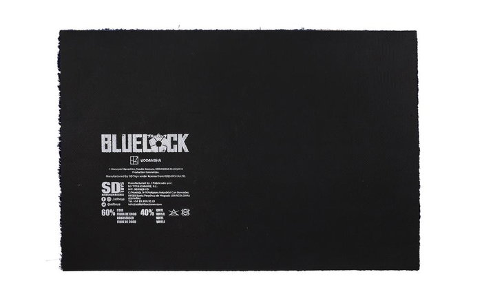 SD Toys Felpudo Blue Lock 60x40 cm - Fibra de Coco - Diseño de la Serie Anime - Entrada Hogar