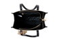 Lucky Bees Blake Bolsa de Hombro en Cuero de Polivinilo Negro