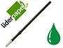 Liderpapel Recambio Bolígrafo Gummy Touch Retráctil 1,0 mm Tinta Verde Bolsa de 10 Unidades