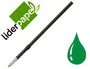 Liderpapel Recambio Bolígrafo Gummy Touch Retráctil 1,0 mm Tinta Verde Bolsa de 10 Unidades