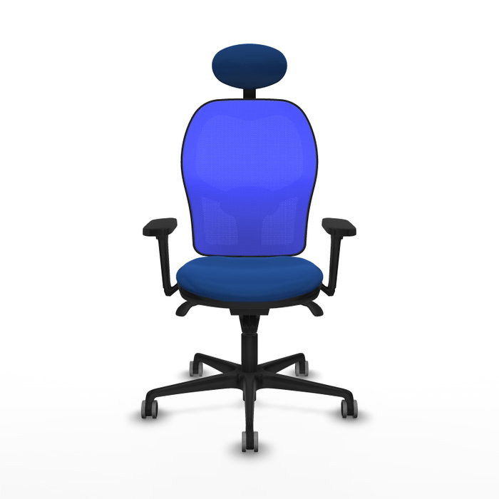 PIQUERAS Y CRESPO Silla de oficina Jorquera azul con mecanismo sincro PIQUERAS Y CRESPO Silla de oficina Jorquera azul con mecanismo sincro