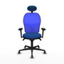 PIQUERAS Y CRESPO Silla de oficina Jorquera azul con mecanismo sincro