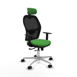 PIQUERAS Y CRESPO Silla de oficina Jorquera Verde y Negra
