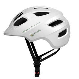 DEQUBE Casco Bici Blanco Infantil Talla Ajustable 48-52Cm Edad 2-5 Años Ligero Transpirable
