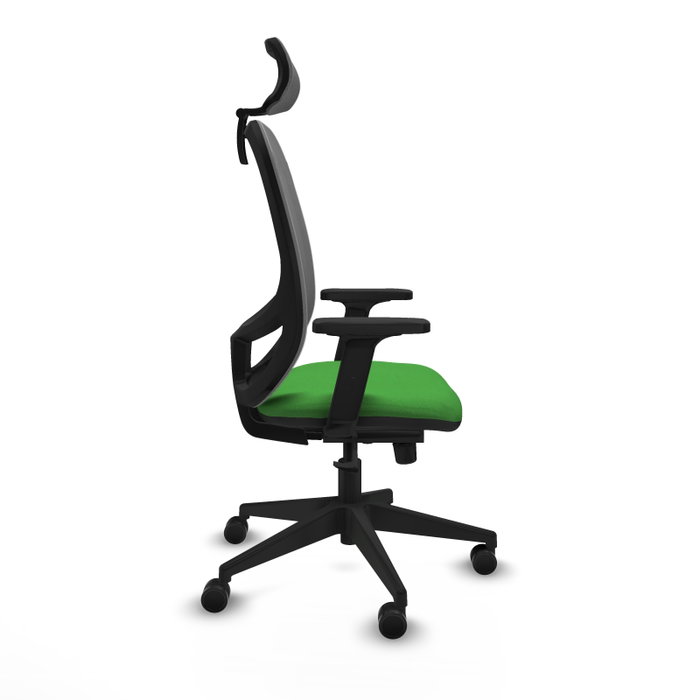 PIQUERAS Y CRESPO Silla de oficina Cilanco con mecanismo Sincro, Tela Verde y Malla Gris PIQUERAS Y CRESPO Silla de oficina Cilanco con mecanismo Sincro, Tela Verde y Malla Gris