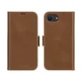 Dbramante Funda Libro con Tapa para Apple iPhone 16e (6.1") - Cuero de Grano Entero Marrón - Compatible con MagSafe - 3 Bolsillos para Tarjetas