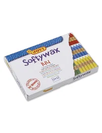 Jovi Lápices de cera Softywax caja de 144 unidades, 12 colores surtidos