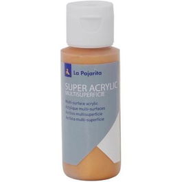 La Pajarita Pintura Super Acrylic A-47 60 mL Oro Real Acrílica Mate Base Agua para Manualidades Arte DIY