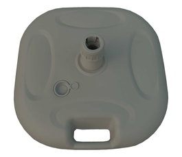 Marbueno Base Sombrilla Plástico 45x45x14 cm 20L Blanco Jardin, Piscina y Terraza 10500