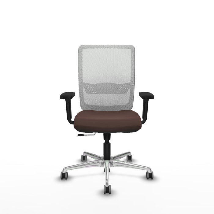 PIQUERAS Y CRESPO Silla de oficina Haches con mecanismo Sincro/Traslack Marrón y Blanco PIQUERAS Y CRESPO Silla de oficina Haches con mecanismo Sincro/Traslack Marrón y Blanco