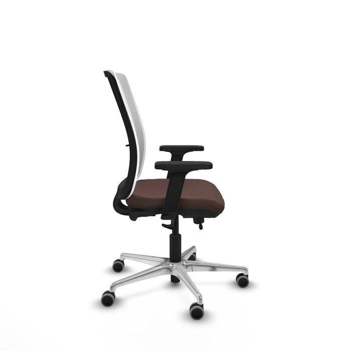 PIQUERAS Y CRESPO Silla de oficina Haches con mecanismo Sincro/Traslack Marrón y Blanco PIQUERAS Y CRESPO Silla de oficina Haches con mecanismo Sincro/Traslack Marrón y Blanco