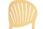 DKD Home Decor Silla Urban Apilable Amarillo Moderna 55.5x81x44.5 cm Tratamiento UV 4 Unidades