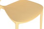 DKD Home Decor Silla Urban Apilable Amarillo Moderna 55.5x81x44.5 cm Tratamiento UV 4 Unidades