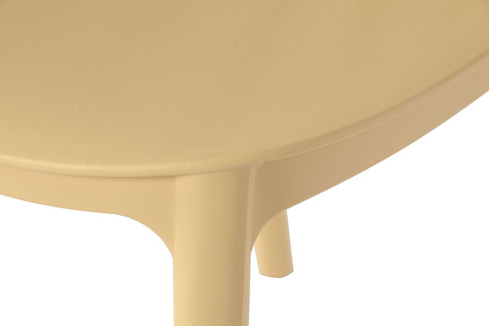 DKD Home Decor Silla Urban Apilable Amarillo Moderna 55.5x81x44.5 cm Tratamiento UV 4 Unidades