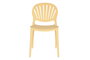DKD Home Decor Silla Urban Apilable Amarillo Moderna 55.5x81x44.5 cm Tratamiento UV 4 Unidades