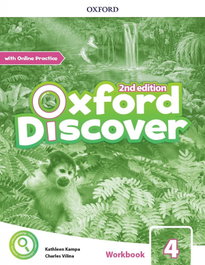 OXFORD DISCOVER 4 PRIMARY WORKBOOK WITH ONLINE PRACTICE SECOND E, Kampa / Vilina - OXFORD UNIVERSITY PRESS