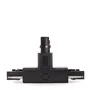 Conector T Carril Trifásico Negro
