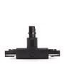 Conector T Carril Trifásico Negro
