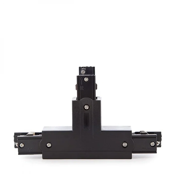 Conector T Carril Trifásico Negro Conector T Carril Trifásico Negro