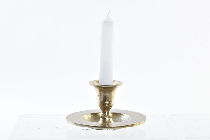 DKD Home Decor Candelabro Árabe Dorado Aluminio 12 x 12 x 7 cm (6 Unidades)