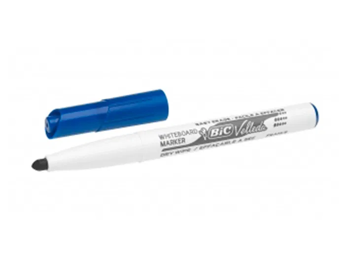 Bic Velleda Rotulador para Pizarra Azul Punta Redonda Trazo 1,4 mm