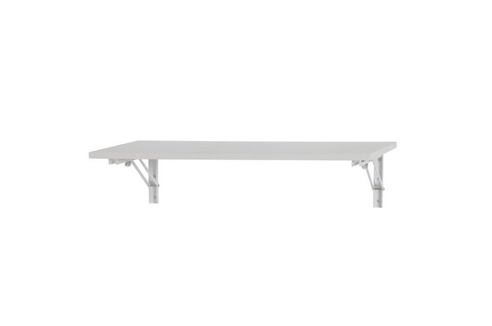 Inde Mesa de Pared Plegable para Espacios Reducidos, 80 x 40 cm, Color Blanco (4 Unidades)