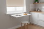 Inde Mesa de Pared Plegable para Espacios Reducidos, 80 x 40 cm, Color Blanco (4 Unidades)