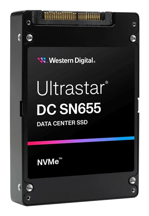 Western Digital Ultrastar DC SN655 - SSD 61.44 TB U.3 PCIe 4.0 NVMe - TLC 3D NAND - 4300 MB/s de lectura - para servidor/estación de trabajo