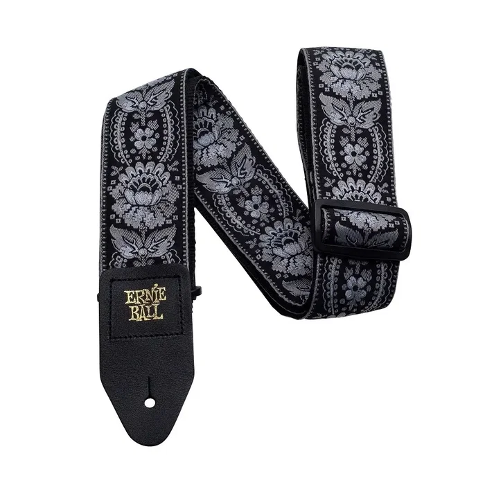 Ernieball Correa para Guitarra/Bajo Jacquard - Silver Orleans - Correa de Polipropileno Ajustable