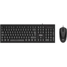 Nilox Combo Teclado y Ratón USB Negro con Cable, Layout Español