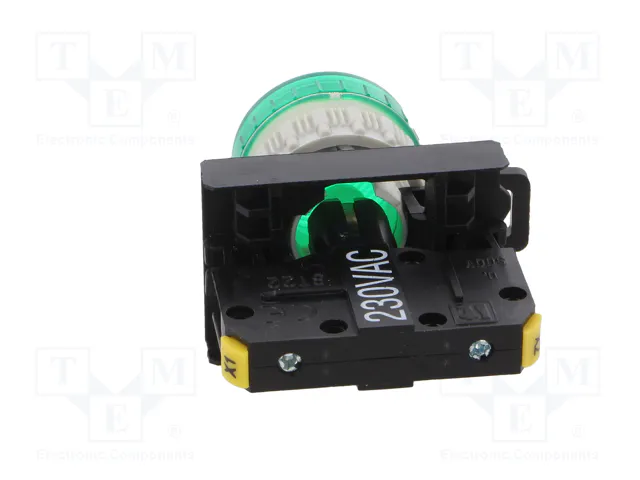 SPAMEL Lámpara de control LED verde 22mm ST22