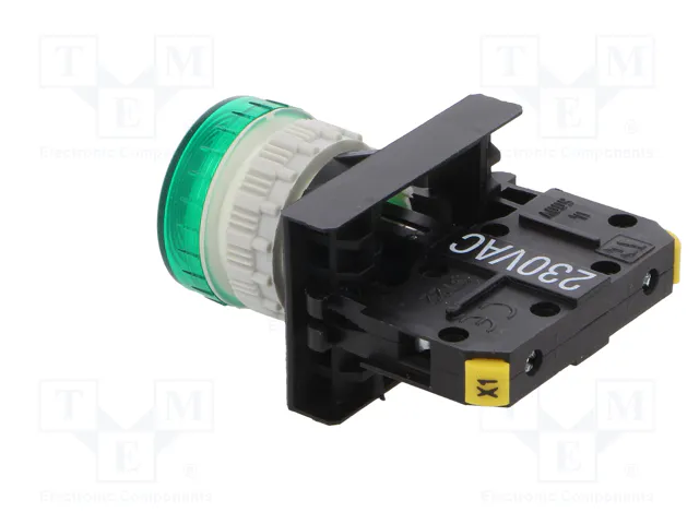 SPAMEL Lámpara de control LED verde 22mm ST22