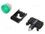 SPAMEL Lámpara de control LED verde 22mm ST22