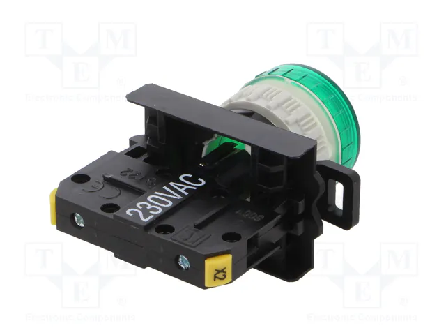 SPAMEL Lámpara de control LED verde 22mm ST22