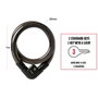 Master Lock Cable de acero trenzado con cubierta de PVC, ø2,5 x 100 cm