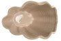 DKD Home Decor Jarrón de Gres Beige con Detalles de Concha
