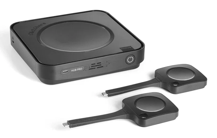 Barco ClickShare Hub Pro con 2 botones ClickShare Button 5th Gen, 5K Ultra HD, Negro