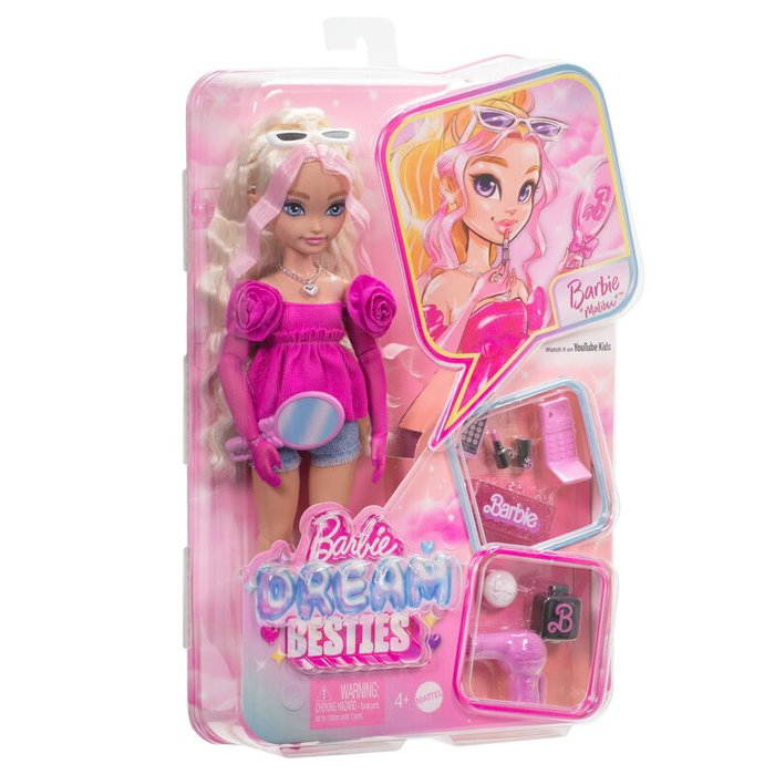Barbie Dream Besties Muñeca Malibu con Accesorios de Belleza Barbie Dream Besties Muñeca Malibu con Accesorios de Belleza