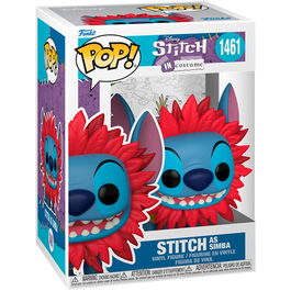 Funko Figura POP Disney Stitch as Simba de Vinilo 9cm en Caja Regalo