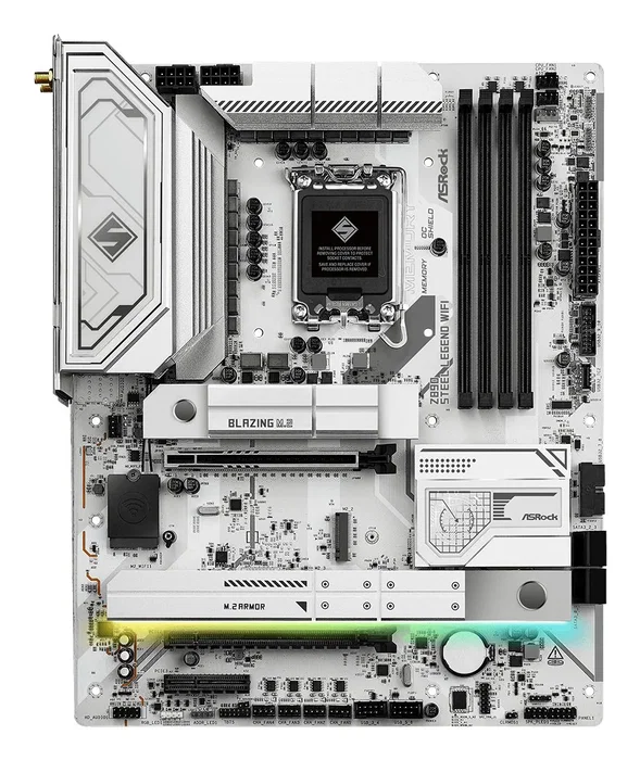 ASRock Z890 Steel Legend WIFI, Intel LGA 1851, Z890, DDR5, ATX, Blanco